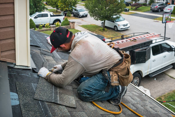 Professional Roof Repair technician working in Machesney Park, IL